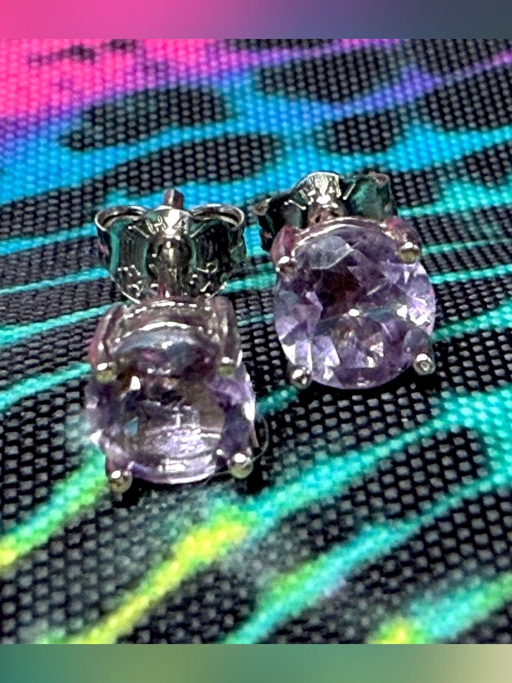 🔥Natural Amethyst Sterling Silver Earrings